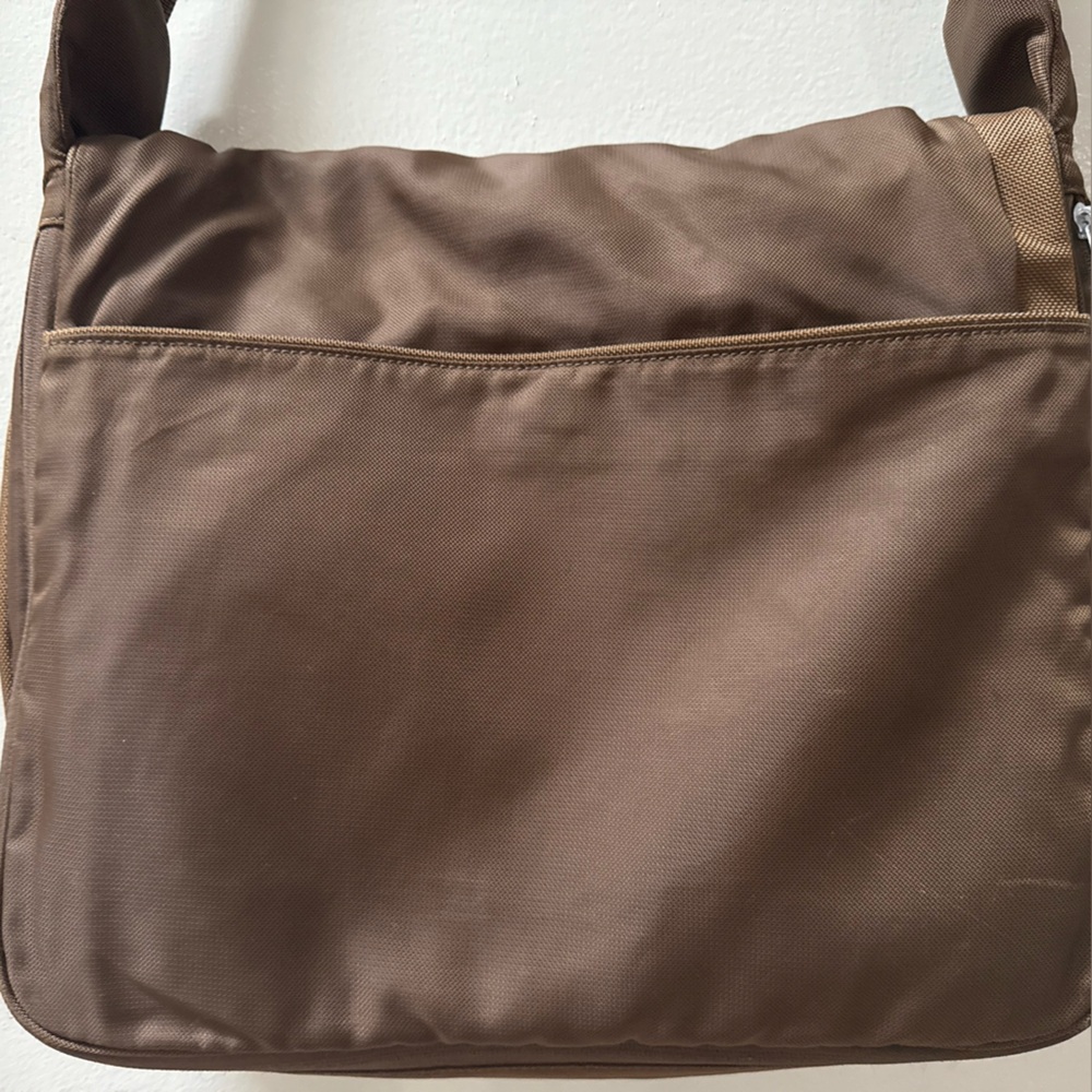 Tech by TUMI 5112B Expandable Brown Orange Laptop Messenger Shoulder Bag - Picture 6 of 11